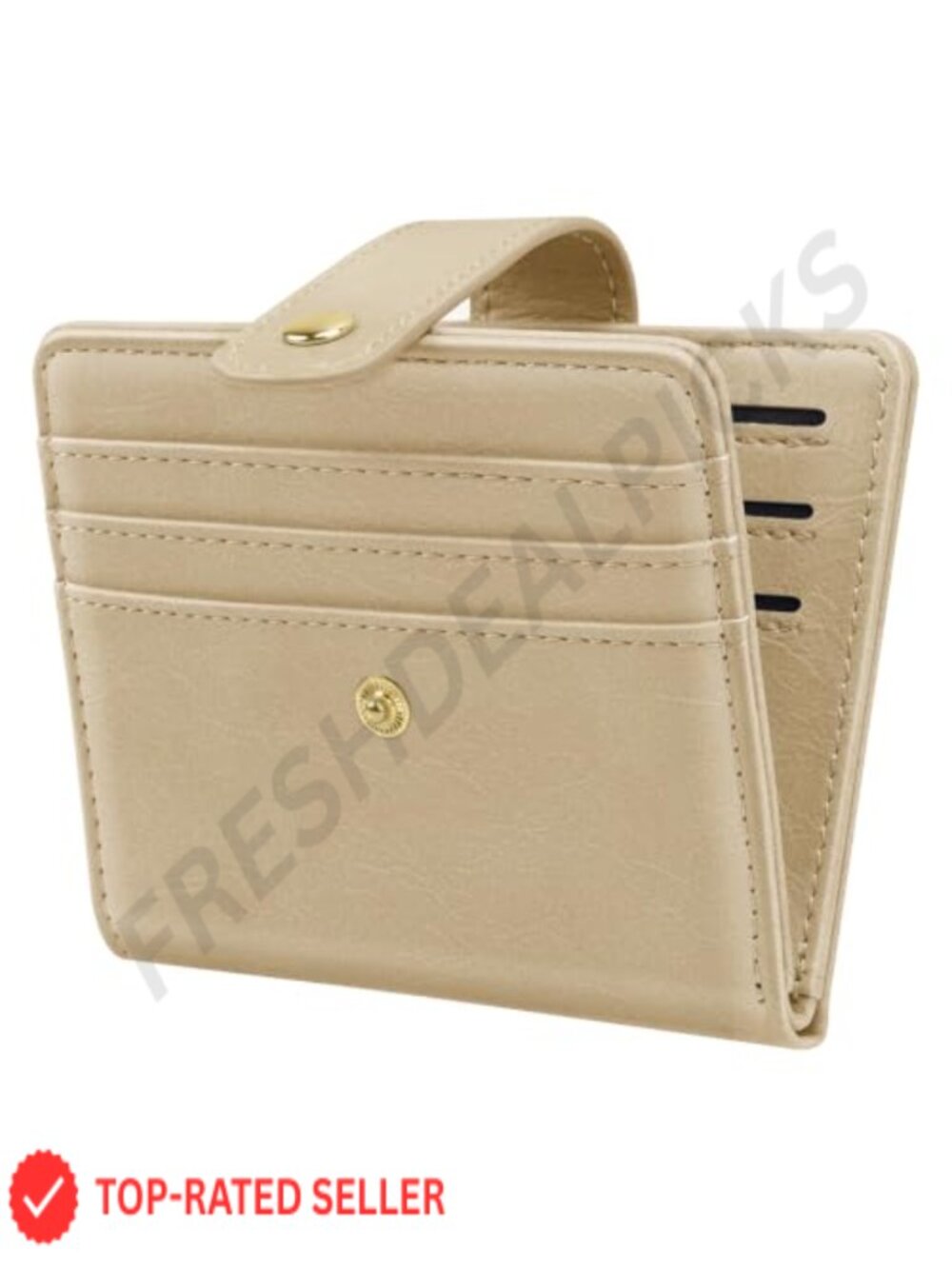 Slim Minimalist Bifold Wallet Women Credit Card Holder RFID Blocking